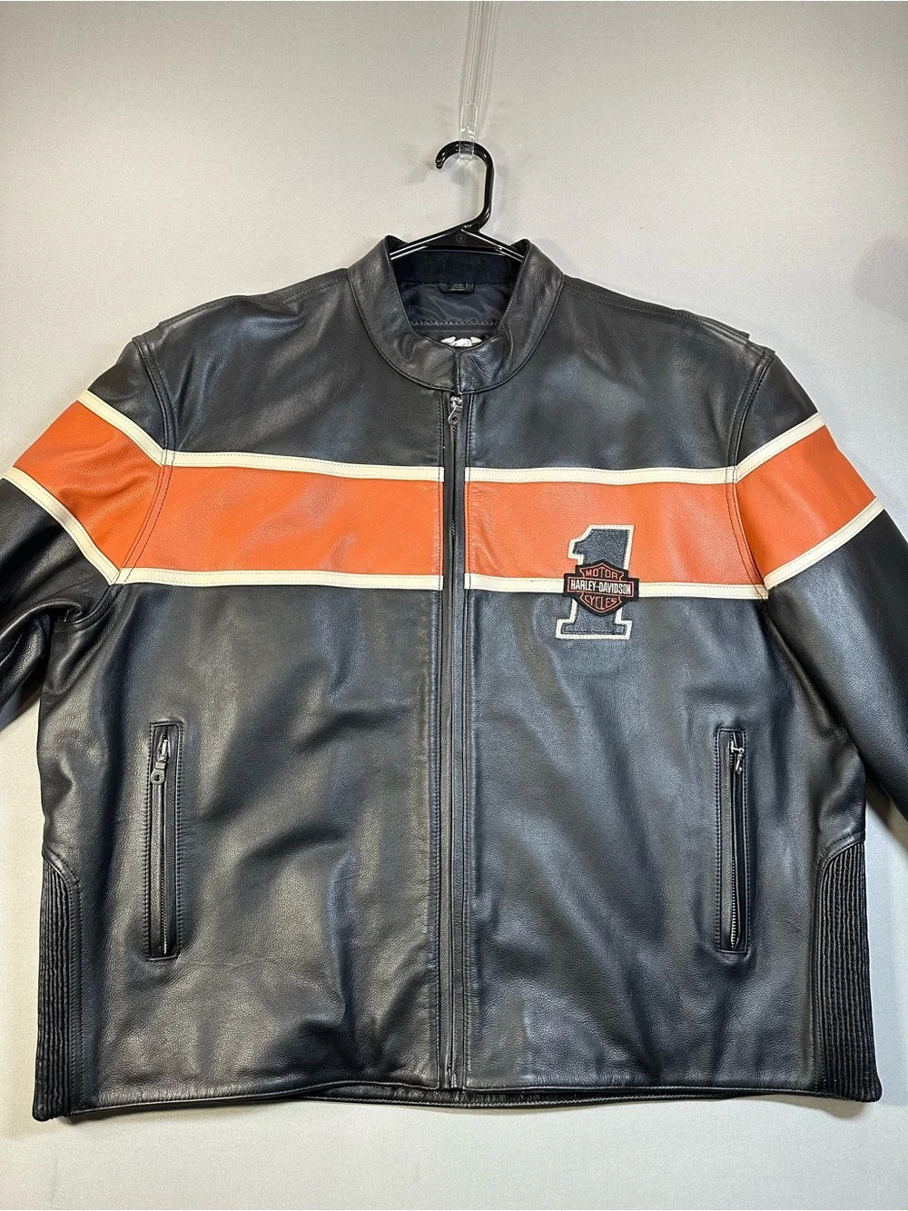 Harley-Davidson Victory Lane Leather Jacket, EUC, VTG? - Mens 3X